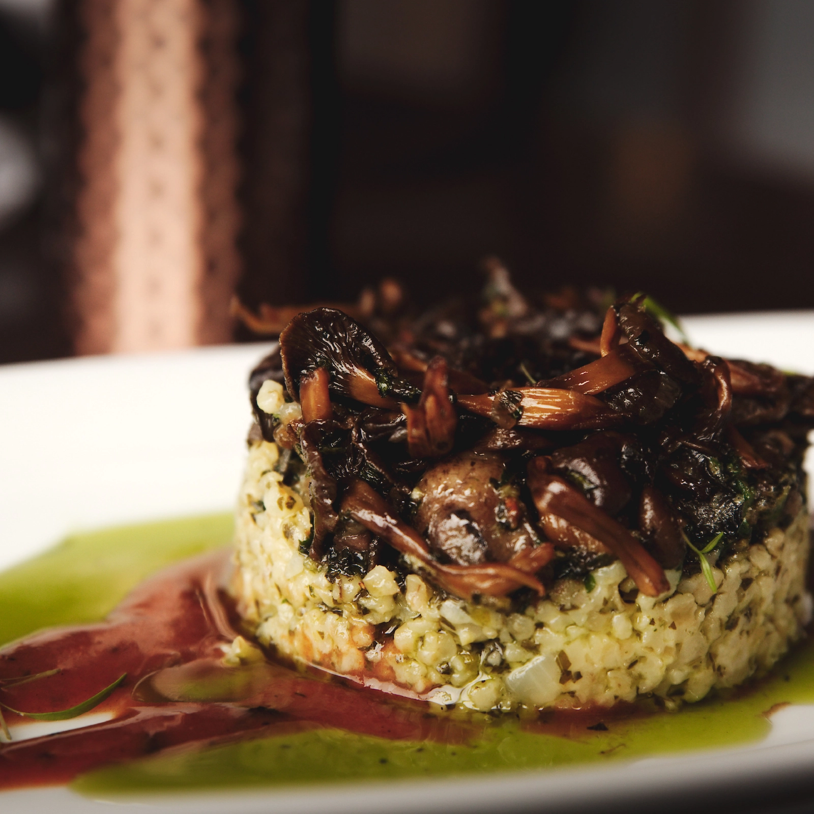 Boulgour façon risotto et sa poêlée d’escargots - Le Liberty Cherbourg